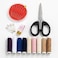 Fitto Large Sewing Kit with Scissors - Portable Travel Sewing Set with Threads, Needles, Buttons, Thimble, Tape Measure, Pins, Emergency Repair Kit