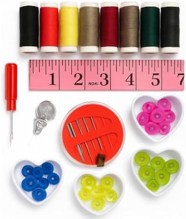 Fitto Big Sewing Kit with Buttons, Threads, Needles &amp; Accessories &ndash; Travel &amp; Home Mending Sewing Set