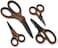 Fitto Tailoring Scissors Set - Pack of 4 Stainless Steel Sewing Scissors Fabric Shears for Dressmaking Craft Thread Snips Ergonomic Handles