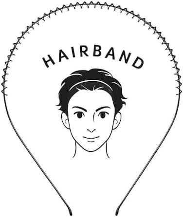 Fitto Black Elastic Hair Bands - Soft No-Metal Hair Ties for Women &amp; Girls, Gentle Stretch Ponytail Holder for Bun, Braids &amp; Sports