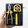 Fitto 2m Measuring Tape, Screwdriver &amp; Pliers Engineering Tool Kit - 2m Tape Measure, Hand Tools for Home, Workshop, DIY