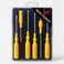 Fitto 6-Piece Bomb Headed Screwdriver Set - 6pcs Flathead Phillips Round Head Screwdrivers for Home Automotive Electronics