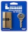 Fitto Door Lock Cylinder with 3 Keys - Euro Cylinder Barrel Lock Replacement for Wooden &amp; Metal Doors, Keyed Cylinder Security Lock