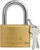 Fitto 70mm Brass Padlock Hardened Steel Shackle &ndash; Heavy Duty Weatherproof Security Padlock for Gates Doors Sheds Lockers &ndash; Includes Keys