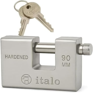Fitto 90mm Door Lock with Keys - Cylinder Mortise Lock for Wooden &amp; Metal Doors, Keyed Security Lock