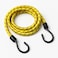 Fitto 2m Elastic Bungee Cord with Metal Hooks - Stretch Tie-Down Rope for Cargo, Luggage, Bike, Car, Camping