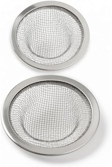 Fitto Stainless Steel Sink Strainer Universal Kitchen Sink Drain Strainer Stopper Anti-Clog Hair Catcher Basket Filter