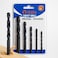 Fitto Twist Drill Bits Pack of 5 - Assorted Sizes Twist Drill Bit Set for Metal Wood Plastic Straight Shank