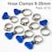 Fitto Adjustable Hose Clamps 8-29mm Pack of 10 - Hose Clips for Pipe, Tubing, Automotive, Plumbing, Garden Repairs