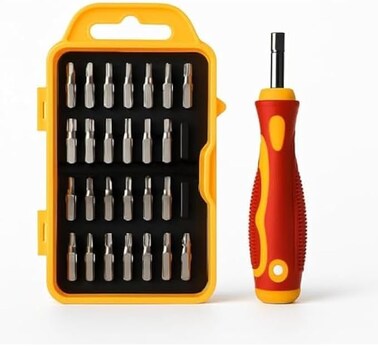 Fitto 45-in-1 Screwdriver Set with Ratchet Handle & Magnetic Bits - Precision Multi-Bit Screwdriver Kit for Electronics, Home & Car Repairs