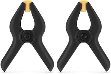 Fitto 4 Inch Plastic A-Shaped Clips Pack of 2 - 4 Inch Clothes Pegs Laundry Clips Multi-Purpose Bag Sealing Clips