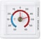 Fitto 75mm Dial Thermometer White - Analog Indoor Outdoor Room Wall Fridge Aquarium Temperature Gauge