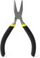 Fitto 4.5-inch Flat Nose Mini Pliers Black - Small Flat-Nose Pliers for Jewelry Making, Crafts, Electronics &amp; Wire Work