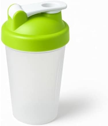 Fitto Protein Shaker Bottle 700ml (24oz) with Stainless Steel Mixing Ball, Leakproof Flip Lid, BPA-Free, Measurement Markings, Gym Sports Water Bottle