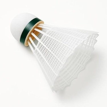 Fitto 6 pcs Plastic Shuttlecock Can White - 6 Pack Badminton Shuttlecocks Training Birdies