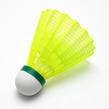 Fitto 6 pcs Green Plastic Shuttlecocks for Badminton – Shuttlecock Can for Training Indoor Outdoor