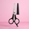 Fitto Hair Cutting Scissors with Cap Black Handle Barber Shears Hairdressing Scissors Salon Cutting Shears Home Use