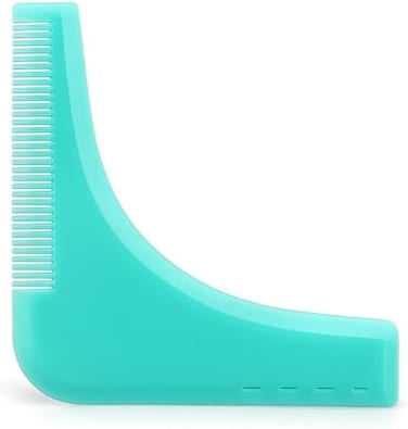 Fitto Beard Shaping Template + Comb – Adjustable Beard Shaping Tool & Stencil Guide for Beard, Mustache, Sideburns