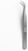 Fitto Bent Stainless Steel Tweezers 13 cm - Curved Angled Precision Tweezers for Eyebrow, Beauty, Electronics, Crafts, Medical