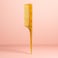 Fitto Fine Tail Comb Plastic Yellow - Rat Tail Styling Comb for Hair Sectioning, Backcombing, Teasing &amp; Styling