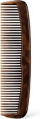 Fitto Rounded Teeth Plastic Hair Comb Coffee Color - Wide Tooth Detangling Comb Anti-Static for Wet & Dry Hair