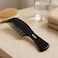 Fitto Dual Tooth Comb 19cm Black - Large Tooth & Fine Tooth Hair Comb for Men Women, Wide Tooth Detangling & Fine-Tooth Styling Beard Comb