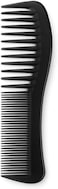 Fitto Dual Tooth Comb 19cm Black - Large Tooth & Fine Tooth Hair Comb for Men Women, Wide Tooth Detangling & Fine-Tooth Styling Beard Comb