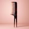 Fitto Large Shampoo Comb with 2 Legs - Wide Tooth Detangling Comb for Wet Hair, Scalp Massage, Shower Use - Coffee Color