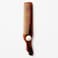 Fitto Plastic Hair Comb 20cm - Brown Lightweight Durable Styling Comb for Men & Women Portable Grooming Comb