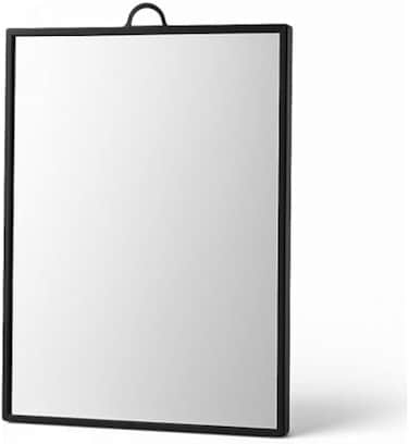 Fitto Cosmetic Mirror Rectangular 16cm Black Frame - Portable Makeup Mirror for Vanity &amp; Travel