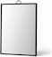 Fitto Cosmetic Mirror Rectangular 16cm Black Frame - Portable Makeup Mirror for Vanity &amp; Travel