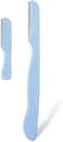 Fitto Eyebrow Razor Blue - Precision Facial Razor for Brow Shaping, Face Hair Removal, Dermaplaning, Portable Eyebrow Shaper &amp; Trimmer