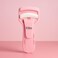 Fitto Eyelash Curler Pink 10cm - Compact Portable Lash Curler for Natural & False Lashes