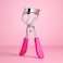 Fitto Pink Eyelash Curler - Stainless Steel Lash Curler with Silicone Pad, Portable Makeup Eyelash Curler for Natural &amp; False Lashes