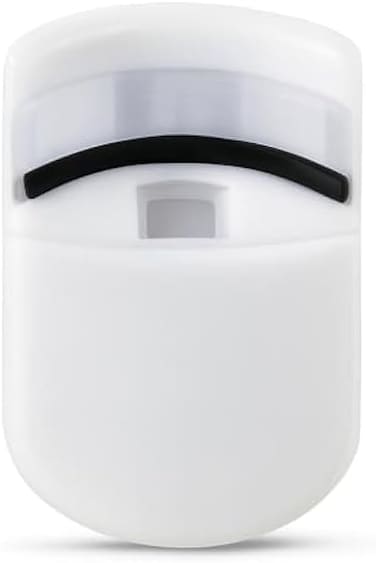 Fitto Eyelash Curler White - Stainless Steel Lash Curler with Extra Silicone Pad, Comfortable Grip Portable Eye Makeup Tool