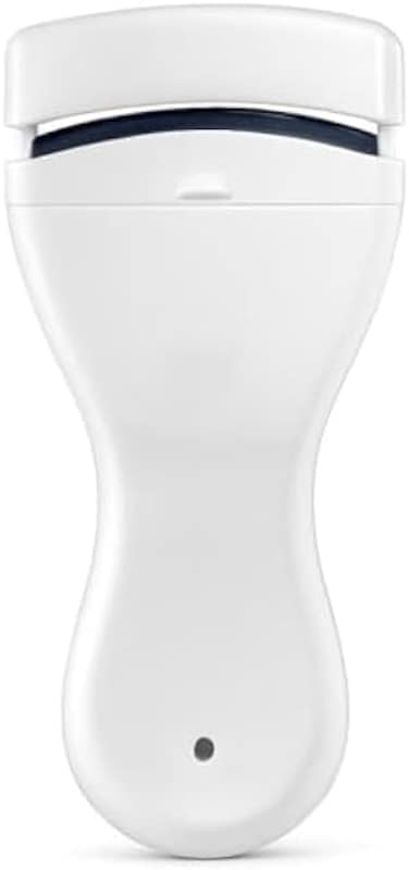 Fitto White Eyelash Curler with Silicone Pad, Stainless Steel Lash Curler for Long Natural Lashes, Travel Eye Makeup Tool