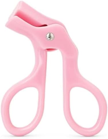 Fitto Pink Eyelash Curler - Stainless Steel Lash Curler with Replaceable Silicone Pad, Comfortable Non-Slip Handle, Portable Eyelash Curling Tool for Natural Lift