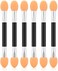 Fitto Eyeshadow Applicators Pack of 6 Orange Foam Eyeshadow Sponge Applicator for Eye Shadow Makeup