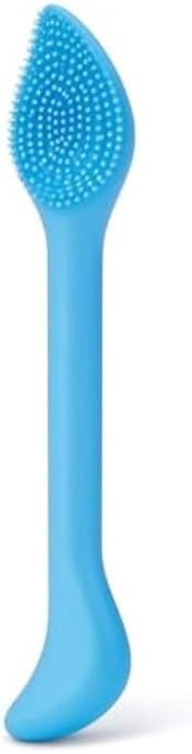 Fitto Silicone Facial Cleansing Brush - Soft Face Cleaning Brush, Blue - Waterproof Exfoliating Scrubber for Deep Pore Cleansing &amp; Makeup Removal
