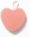 Fitto Heart Shaped Facial Brush Pink 7cm - Soft Face Cleansing &amp; Exfoliating Massage Brush, Portable Travel Brush