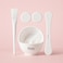 Fitto Facial Kit White &ndash; Home &amp; Salon Whitening Brightening Face Kit with Cleanser, Scrub, Mask, Serum &amp; Moisturizer