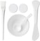 Fitto Facial Kit White &ndash; Home &amp; Salon Whitening Brightening Face Kit with Cleanser, Scrub, Mask, Serum &amp; Moisturizer