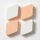 Fitto Diamond Facial Sponge Pack of 4 - Makeup Blending Sponges for Foundation, Concealer & Powder, Cosmetic Face Sponges
