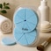 Fitto Facial Cleansing Sponge Blue Pack of 6 - Soft Reusable Face Sponges for Makeup Removal, Daily Cleansing & Gentle Exfoliation
