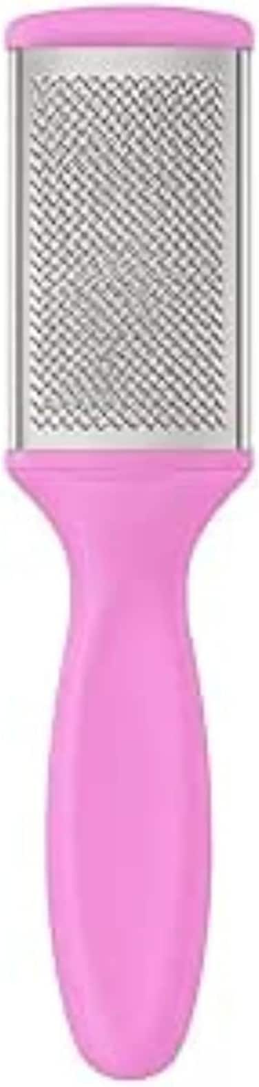 Fitto Stainless Steel Foot File Pink - Callus Remover Pedicure Rasp for Dead Skin and Hard Heels