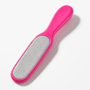 Fitto Foot File with Handle, Pink - Callus Remover Pedicure Rasp for Dead Skin &amp; Hard Heels, Foot Scrubber for Smooth Feet