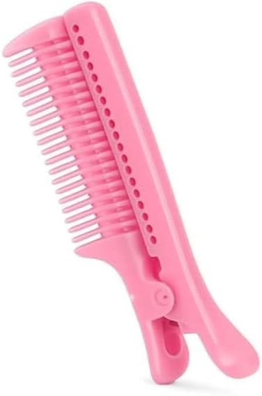Fitto Hair Roller Clip 10.5cm Pink - Self-Grip No-Heat Hair Curler Roller Clip for Styling &amp; Volume, Velcro Hair Sectioning Clip