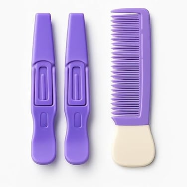 Fitto Hair Styling Clip Set - 12 Salon Alligator Sectioning Clips for Cutting, Coloring & Styling - Metal Non-Slip Hair Clips for Women & Pros