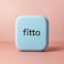 Fitto Square Makeup Sponge Blue - Foundation & Concealer Blending Sponge, Latex-Free Cosmetic Beauty Applicator