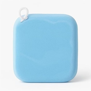 Fitto Square Makeup Sponge Blue - Foundation & Concealer Blending Sponge, Latex-Free Cosmetic Beauty Applicator